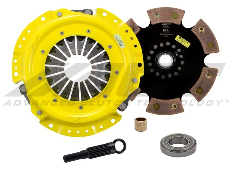 Act 1989-1998 Nissan 240Sx Xt/Race Rigid 6 Pad Clutch Kit (Nx1-Xtr6) 1