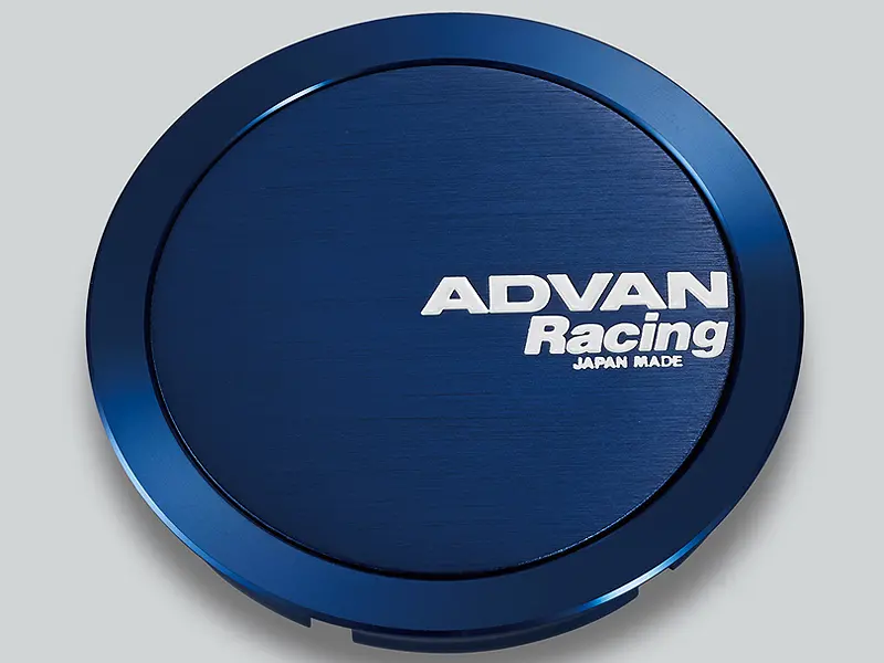 Advan 63Mm Full Flat Centercap - Blue Anodized (V2083) 1