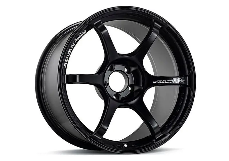 Advan Rg-4 18X10.5 +32 5-112 Semi Gloss Black Wheel 1
