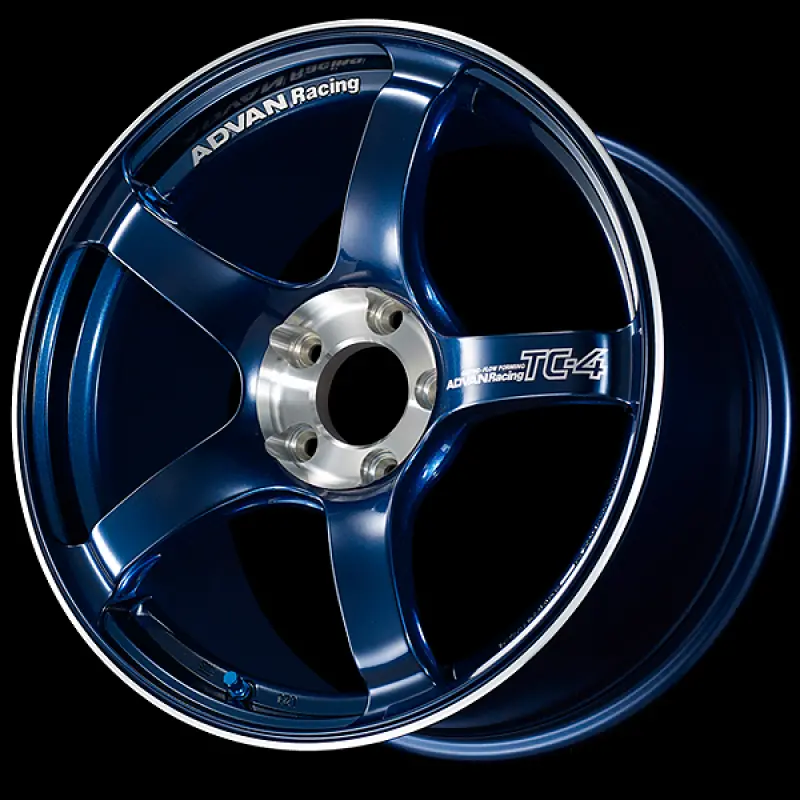 Advan Tc-4 Se 18X8.0 / +47 Offset / 5-100 / 63Mm Bore / Racing Indigo Blue & Diamond Cut 1
