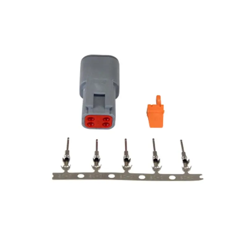 Aem Dtm Style 4-Way Receptacle Connector Kit With 5 Male Pins (35-2625) 1