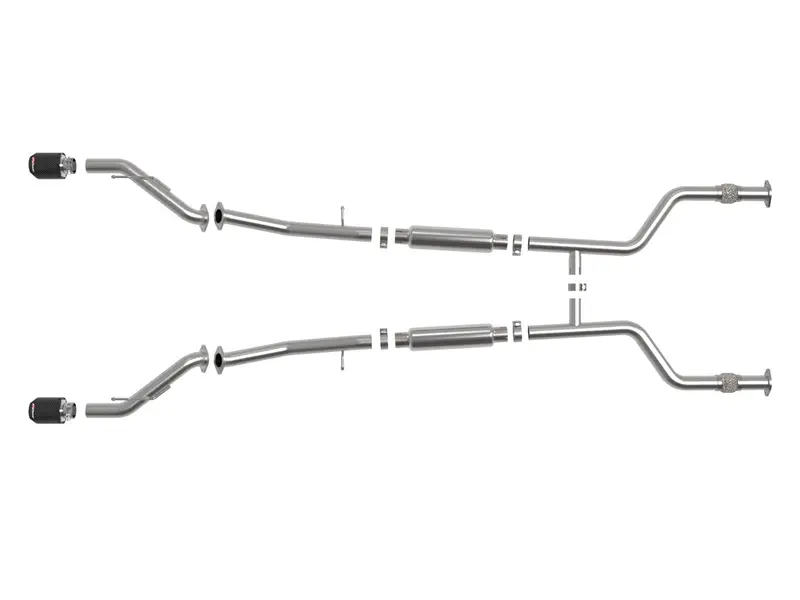 Afe Power Takeda 2023+ Nissan Z 2 1/2In 304 Ss Cat-Back Exhaust System W/ Carbon Fiber Tips (49-36138-C) 1