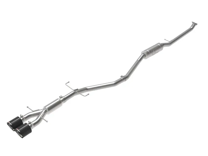Afe Takeda 2.5In 304Ss Cat-Back Exhaust System W/ Carbon Tips For 17-20 Honda Civic Si Sedan I4 1.5L (Afe49-36619-C) 1