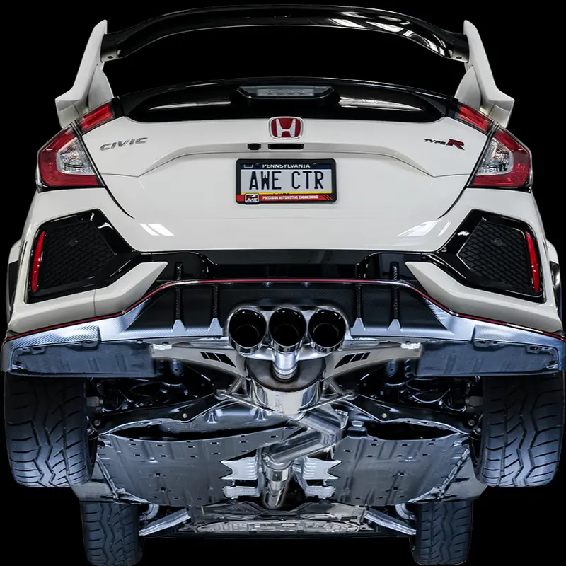 Awe Touring Edition Exhaust Kit For Fk8 Honda Civic Type R (Catback + Front Pipe) 1