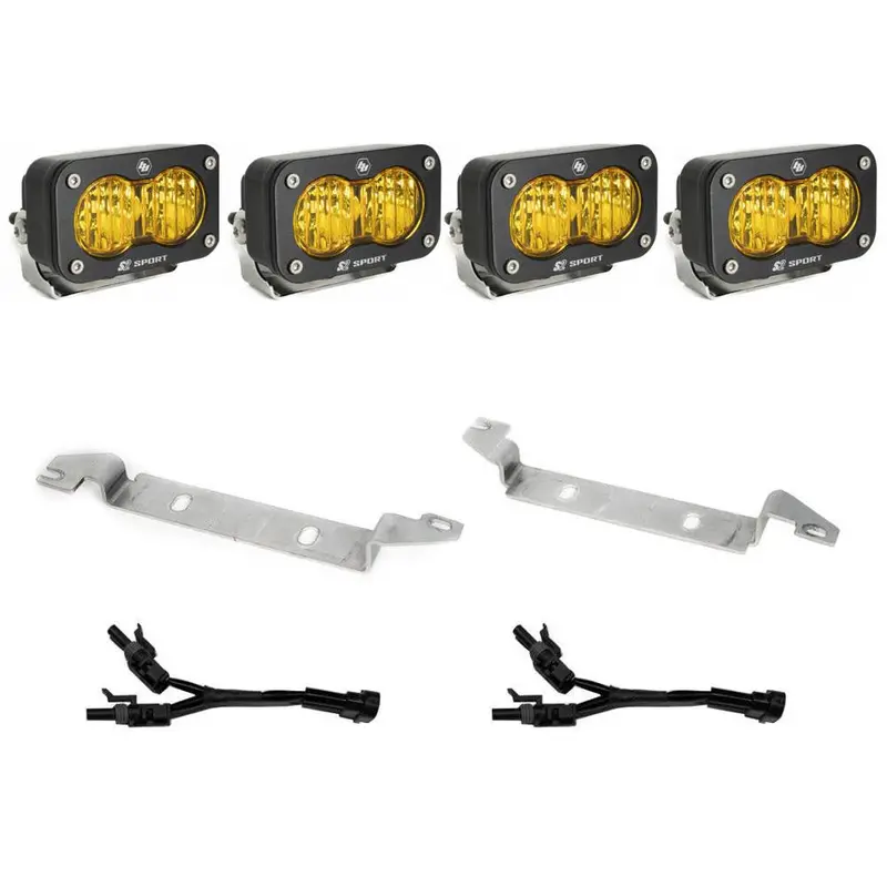 Baja Designs 2022+ Toyota Tundra S2 Sport Fog Pocket Kit - Baja Amber (448081) 1
