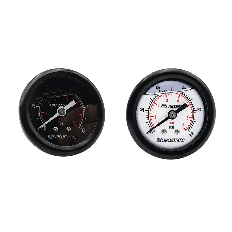 Circuit Hero Liquid-Filled Fuel Pressure Gauge 1.5" 0-100Psi 1