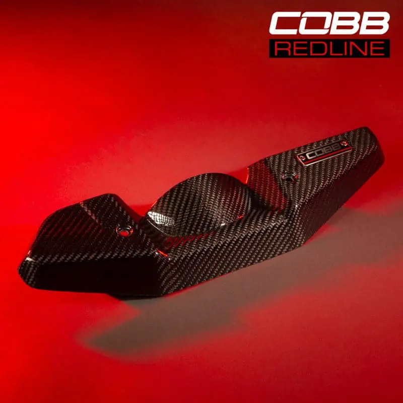 Cobb 08-21 Subaru Sti/08-14 Subaru Wrx Redline Carbon Fiber Alternator Cover - Gloss Finish (422600) 1
