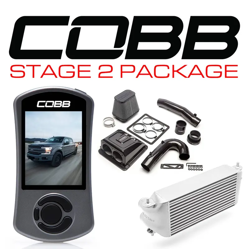 Cobb 17-19 Ford F-150 Ecoboost 3.5L Stage 2 Redline Cf Power Package - Silver (Factory Loc. I/C) (For0060s20sl-Red) 1