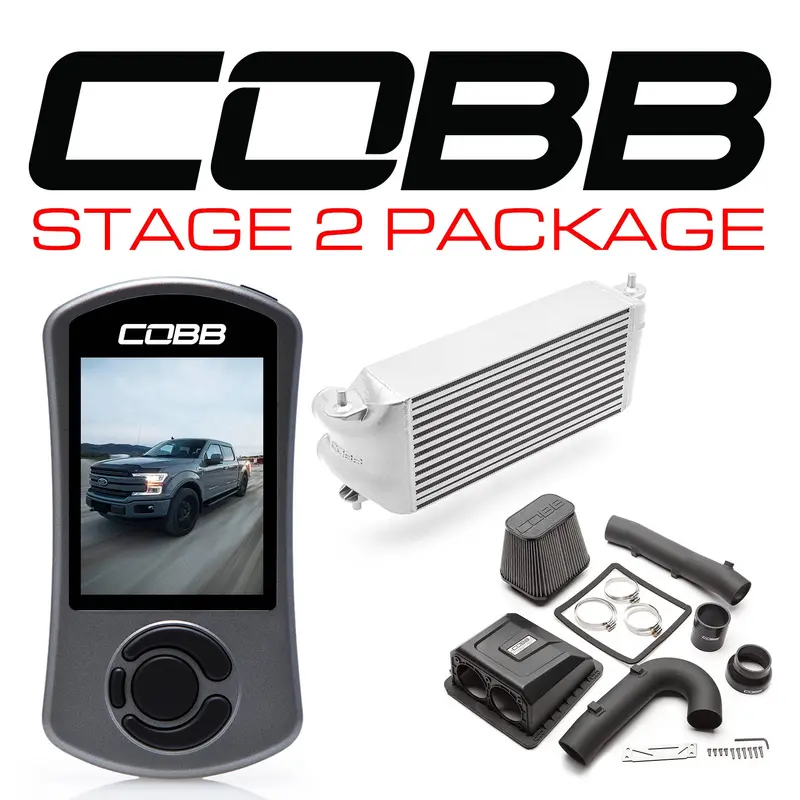 Cobb 17-19 Ford F-150 Ecoboost 3.5L W/Tcm Stage 2 Power Package - Silver (Factory Loc. I/C) (For0060s20sl-Tcm) 1