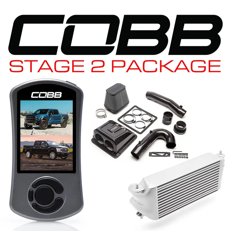 Cobb 17-20 Ford F-150 Ecoboost Raptor/Ltd. Stage 2 Redline Cf Power Pkg - Silver (Factory Loc. I/C) (For0050s20sl-Red) 1