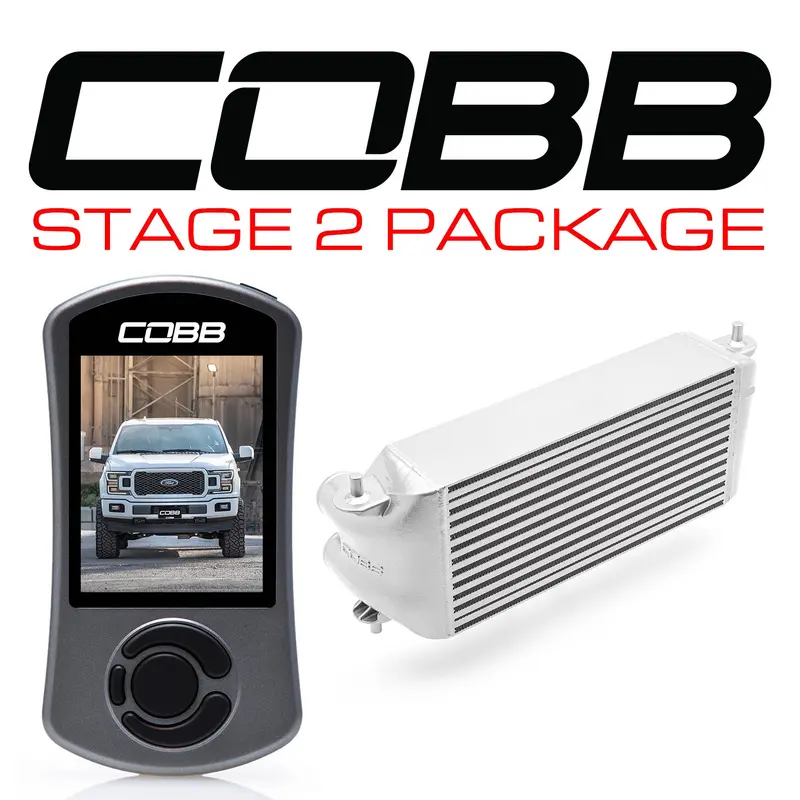 Cobb 18-20 Ford F-150 2.7L Stage 2 Power Package - Silver (Factory Loc. I/C + No Intake) (For0080s20sl-Ni) 1