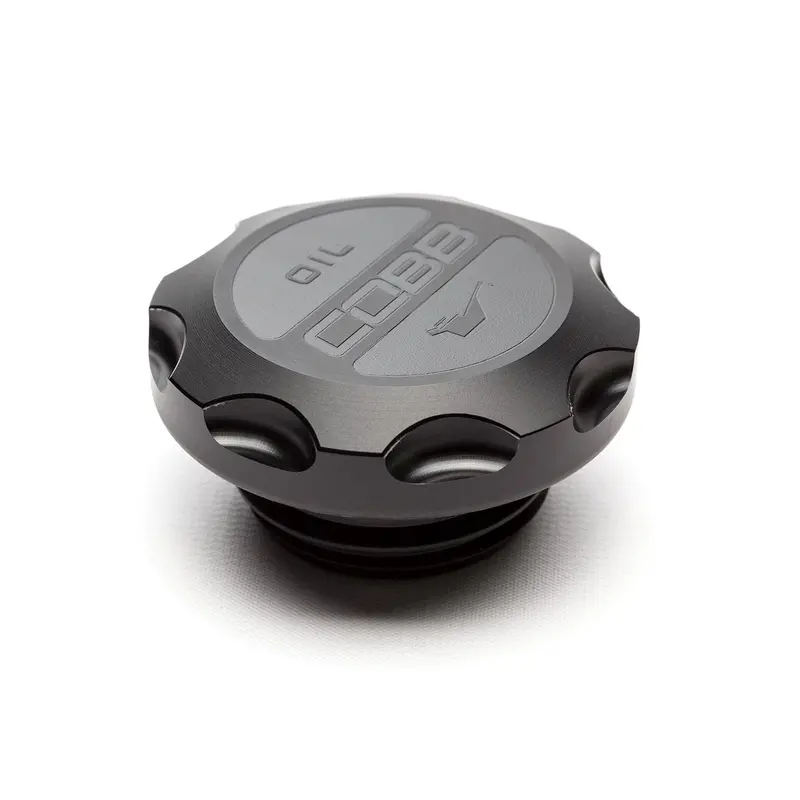 Cobb Subaru Delrin Black Oil Cap 1
