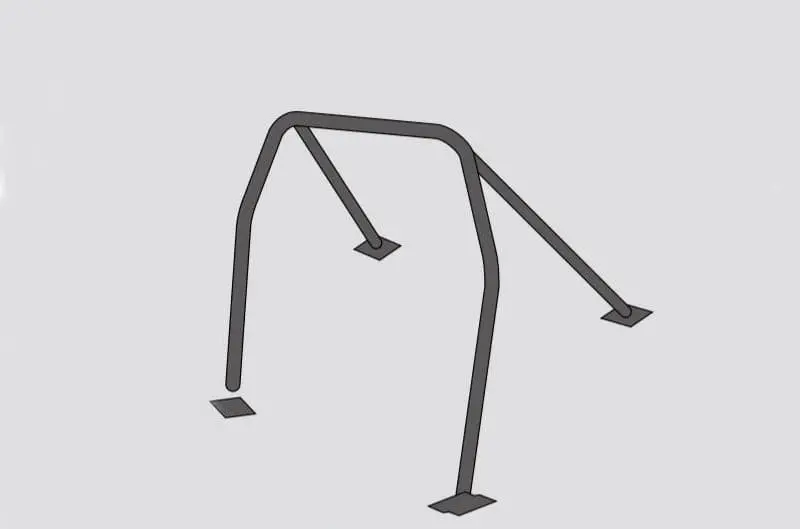 Cusco 17+ Toyota 86 / 13+ Subaru Brz / 13-16 Scion Fr-S / Roll Cage 4Pt Sfty21 Steel 2 Pass (S/O / No Cancel) (Cus965 270 C20) 1