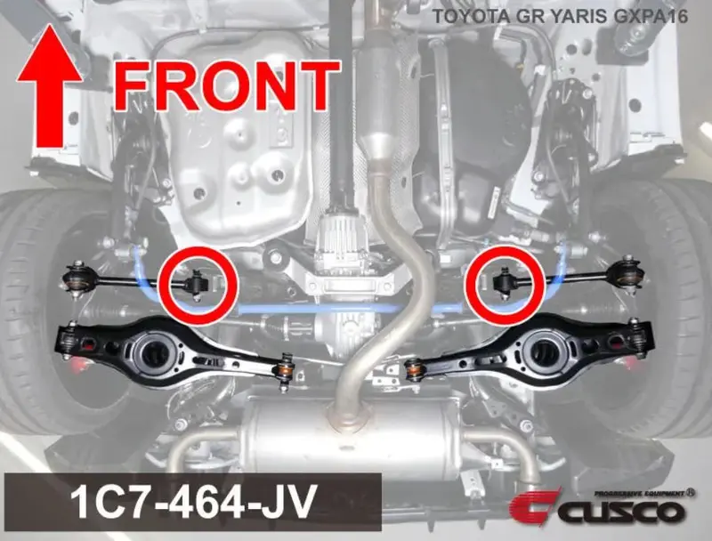 Cusco 2023+ Toyota Gr Corolla Rear Lower Control Arm (Front Side) Pillowball Bushing Set (1C7 464 Jv) 1