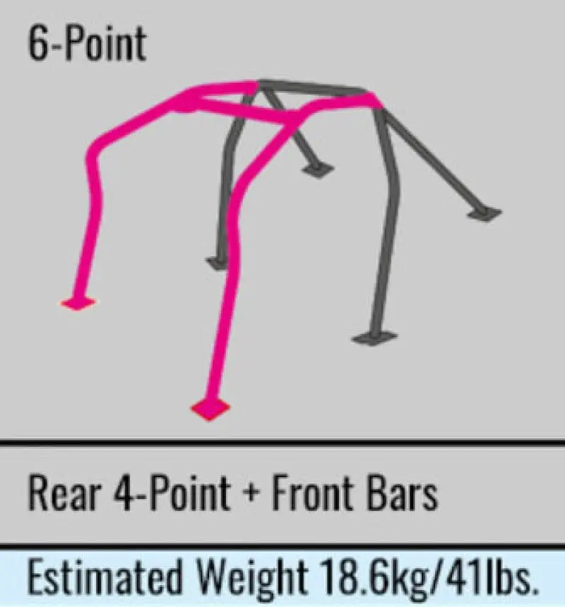 Cusco D1 Chromoly Roll Cage 6 Point Front & Rear 4 Passenger 10-16 Hyundai Genesis Coupe (S/O / No Cancel) (Hy1 261 E) 1
