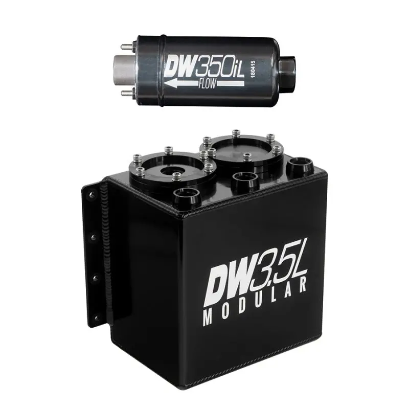 Deatschwerks 3.5L Modular Surge Tank (Incl. 1 Dw350il In-Line Fuel Pump) 1