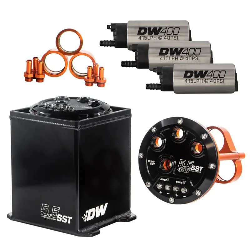 Deatschwerks 5.5L Modular Surge Tank Includes 3 Dw400 Fuel Pumps 1