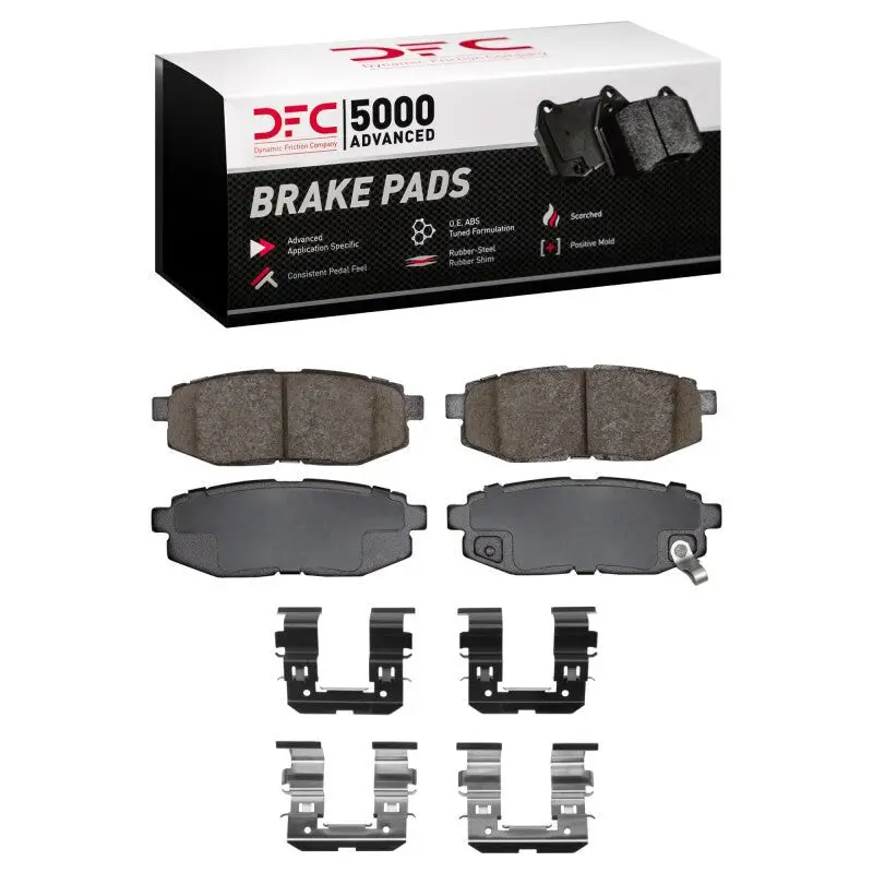 Dfc 06-25 Scion Fr-S Rear 5000 Advanced Ceramic Brake Pads And Hardware Kit 1
