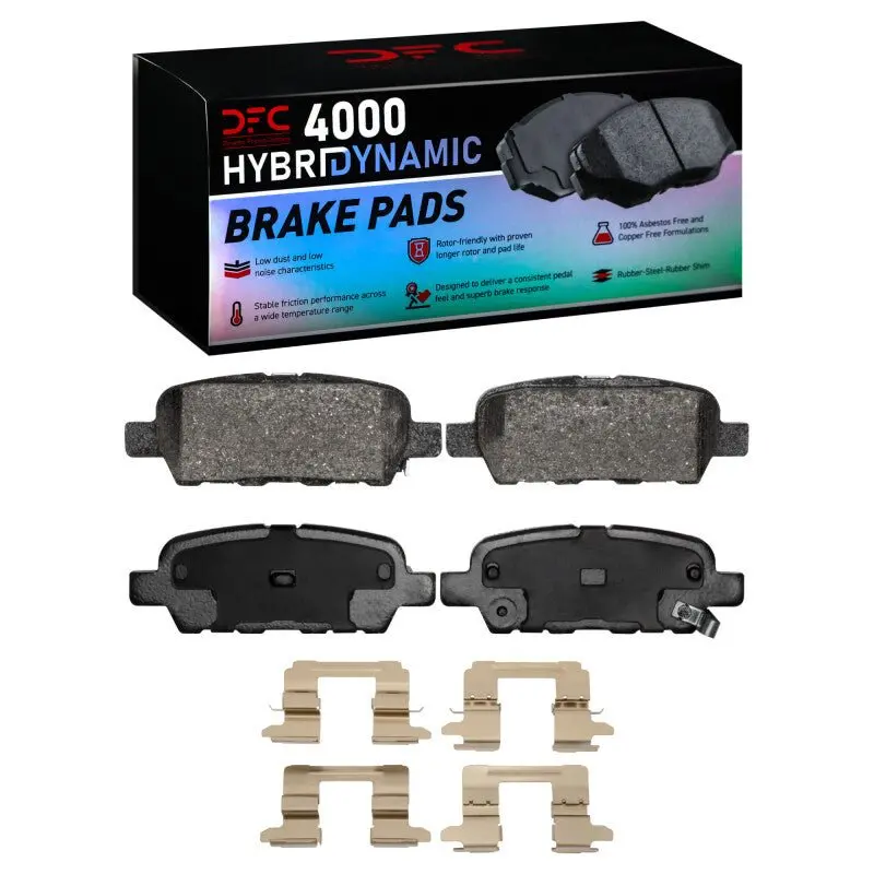 Dfc 08-13 Infiniti G37 Rear 4000 Hybridynamic Brake Pads And Hardware Kit 1