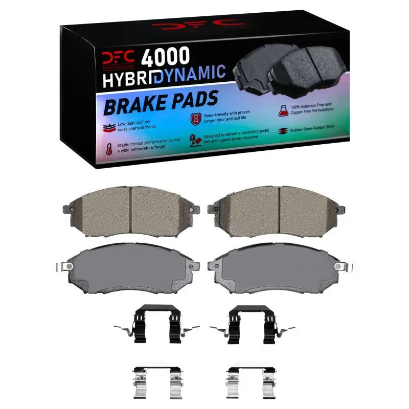Dfc 09-13 Infiniti G37 Front 4000 Hybridynamic Brake Pads And Hardware Kit 1