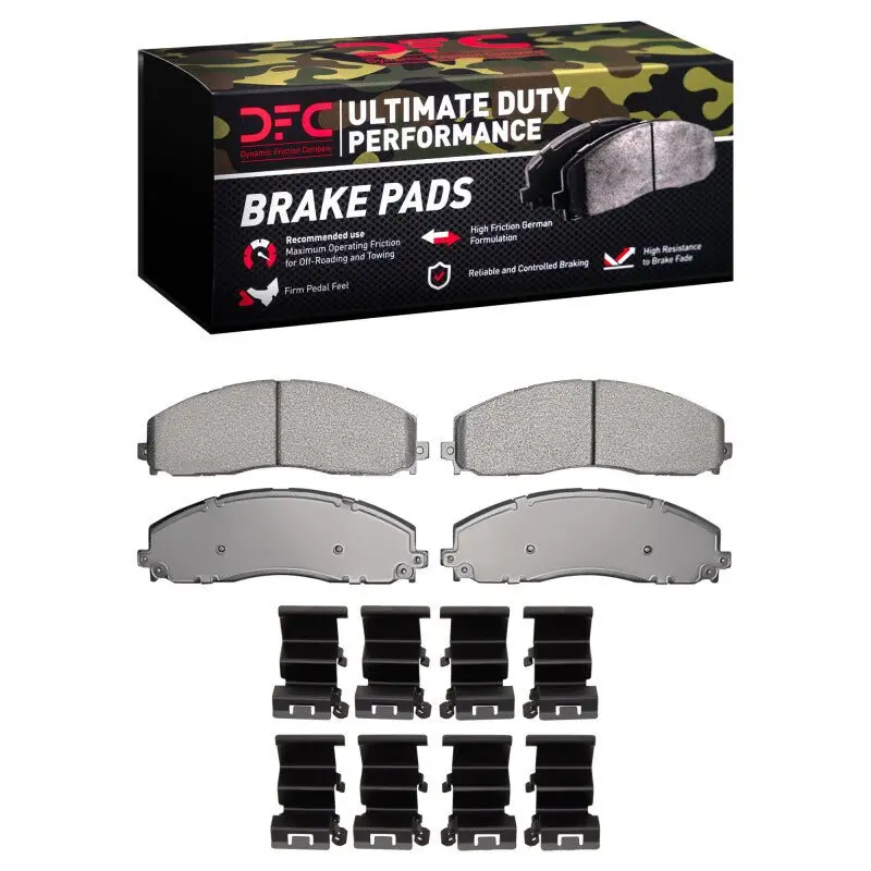 Dfc 11-22 Ford F-250 2Wd (Super Duty) Front Ultimate Duty Performance Brake Pads And Hardware Kit 1
