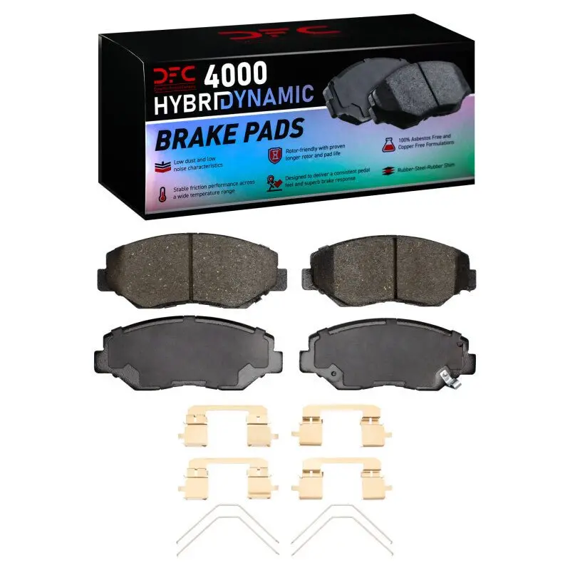 Dfc 12-15 Honda Civic Front 4000 Hybridynamic Brake Pads And Hardware Kit 1