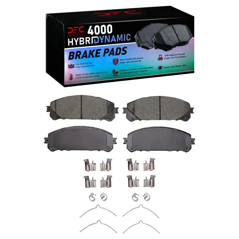 Dfc20-24 Toyota Camry Front 4000 Hybridynamic Brake Pads And Hardware Kit 1