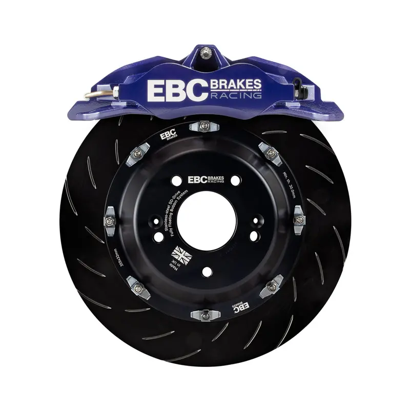 Ebc Racing 04-09 Honda S2000 Ap2 Blue Apollo-4 Calipers 330Mm Rotors Front Big Brake Kit 1