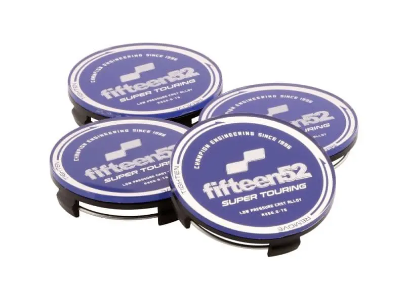 Fifteen52 Super Touring (Chicane/Podium) Center Cap Set Of Four - Blue/Chrome (52-St-Cap-Blue-Set) 1