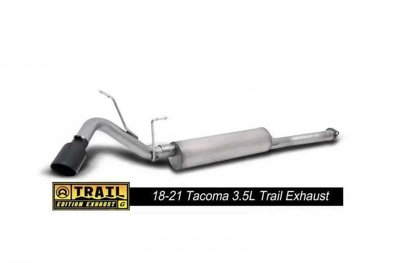 Gibson 16-23 Toyota Tacoma 3.5L 2.5In Cat-Back Single Exhaust System Stainless-Black Elite (618820B) 1