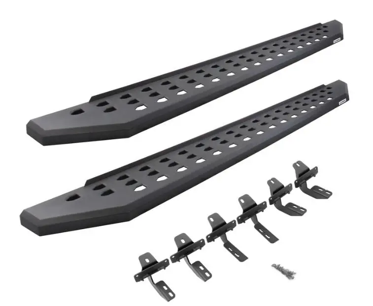 Go Rhino 2022+ Toyota Tundra Dc 4Dr Rb20 Running Boards Kit W/Rb20 Running Board + Brkts - Tex. Blk (69443580Pc) 1