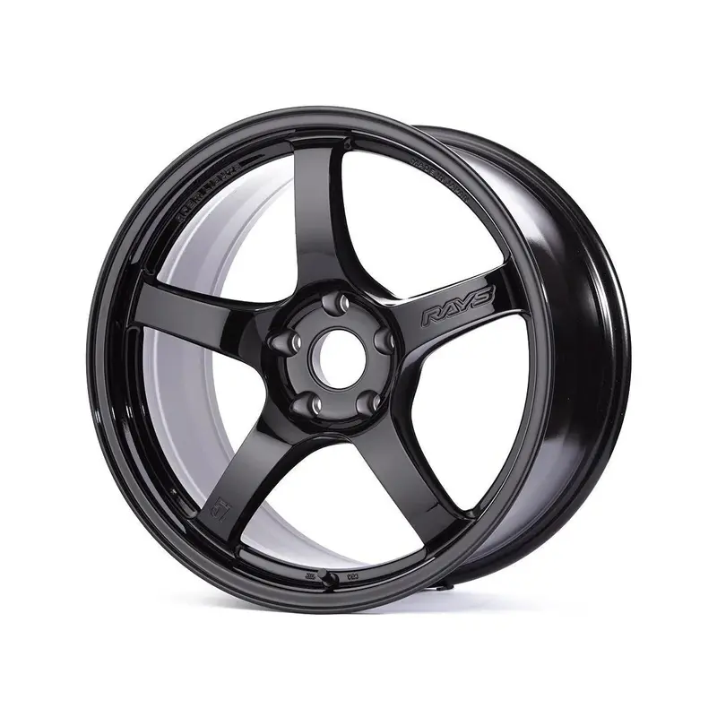 Gram Lights 57Cr 19X9.5 +25 5-114.3 Glossy Black Wheel 1