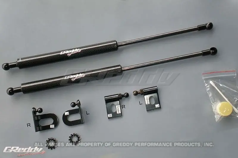 Greddy 08-11 Mitsubishi Evo X Cz4a Engine Hood Lifter Kit (Designed For Oem Weight Hoods.) (18530101) 1