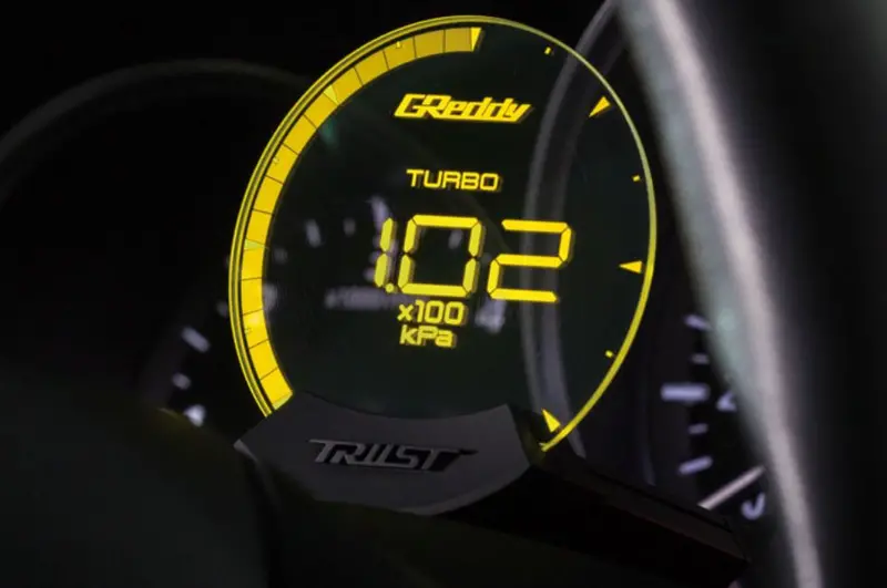 Greddy Sirius Vision Display (Turbo / Press / Temp / Voltage) 68Mm Clear Thin-Film El Display Gauge (16001720) 1
