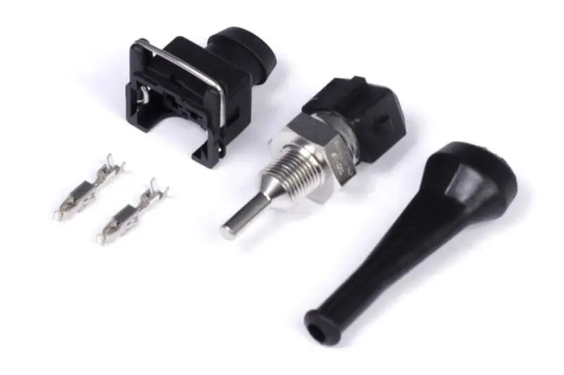 Haltech Oil Temperature Sensor High Range 150 Deg C 1/8 Npt Thread W/Bosch Ev1 Plug & Pins 1