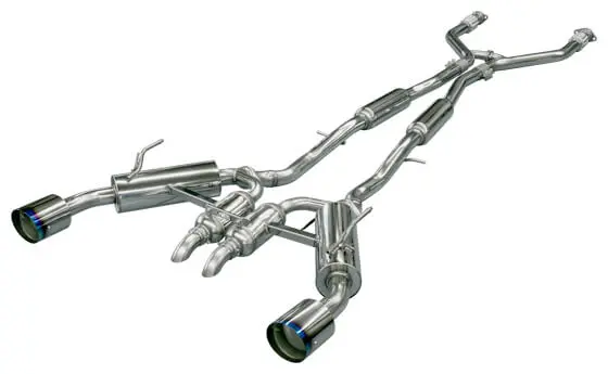 Hks 2014+ Infiniti Q50 Sedan Vq37 Dual Hi-Power Titanium Tip Catback Exhaust (32009-Kn001) 1