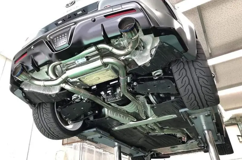 Hks 2020+ Toyota Gr Supra W/O Opf Dual Hi-Power Titanium Tip Cat-Back System (31014-Kt001) 1