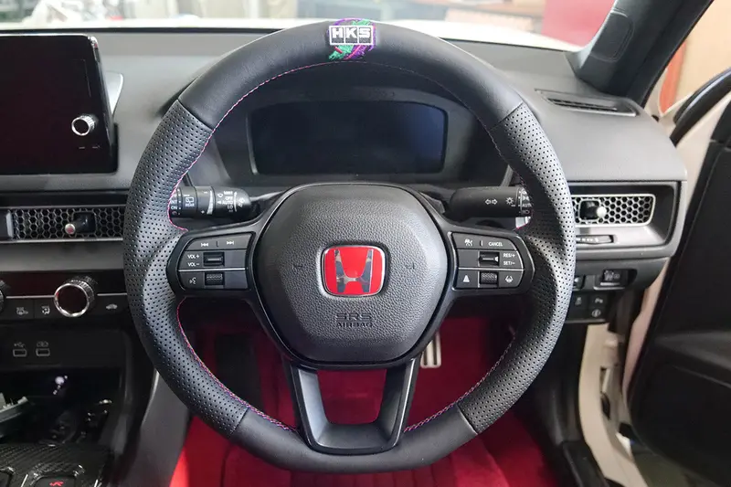 Hks Fl5 Civic Type R Leather D Shape 368Mm Replacement Steering Wheel | 51999-Ah003 1