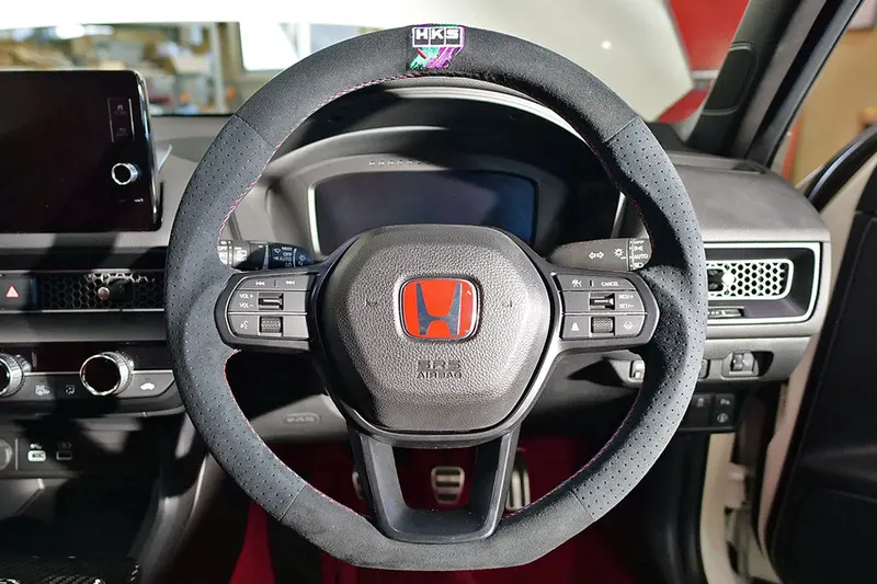 Hks Fl5 Civic Type R Ultrasuede D Shape 368Mm Replacement Steering Wheel | 51999-Ah002 1
