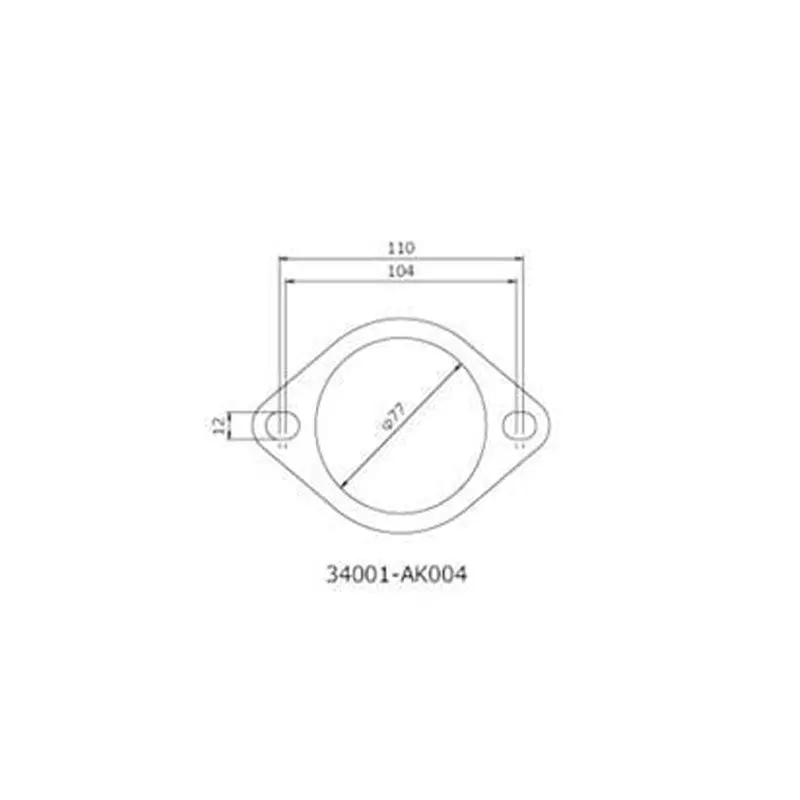 Hks Gasket 75Mm Universal Ex (2Pcs) - (34001-Ak004) 1