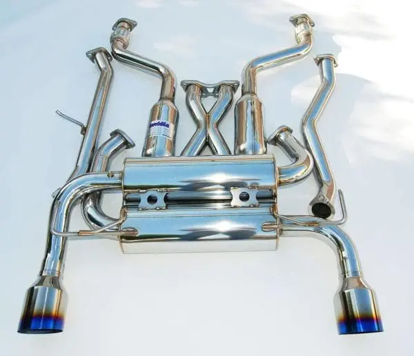 Invidia 02-08 Nissan 350Z Gemini Single Layer Titanium Tip Cat-Back Exhaust 1