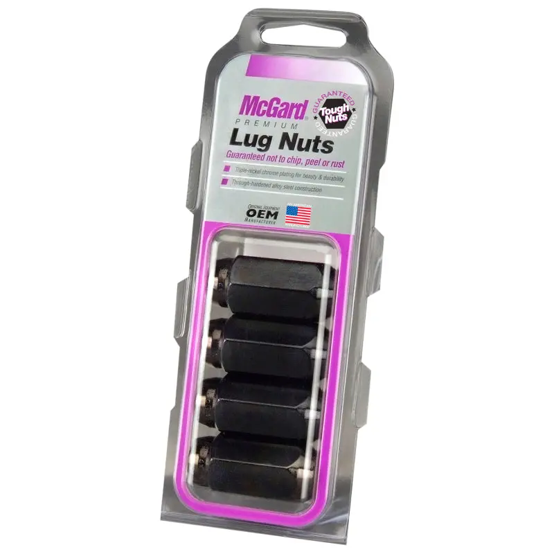 Mcgard Hex Lug Nut (Cone Seat) M14x1.5 / 22Mm Hex / 1.635In. Length (4-Pack) - Black (64072) 1