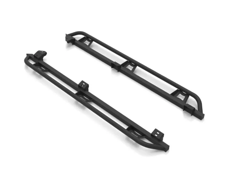 N-Fab Trail Slider Steps 16-21 Toyota Tacoma Double/ Crew Cab All Beds - Srw - Textured Black 1