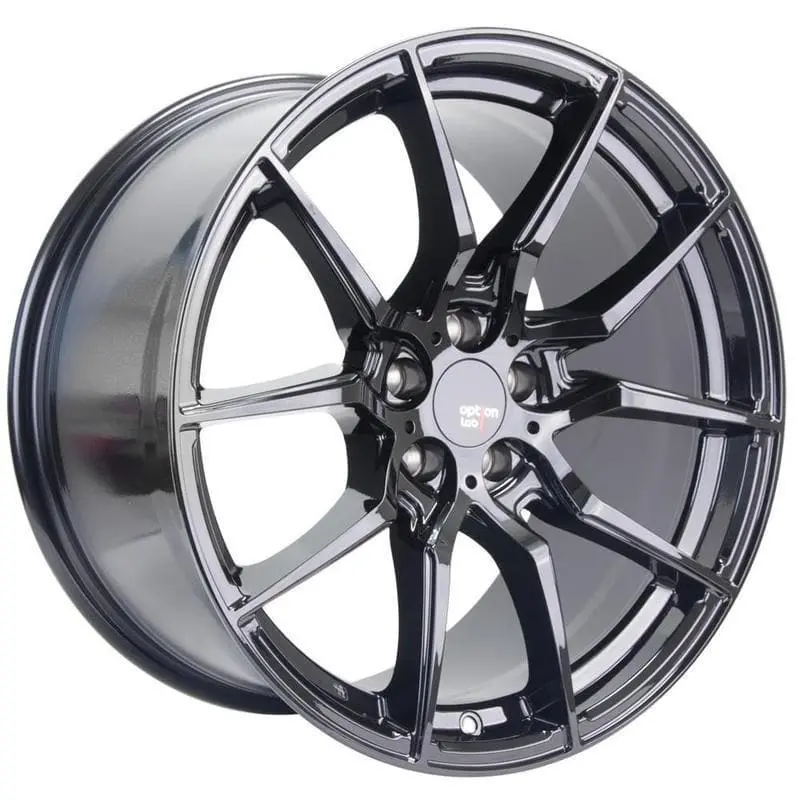 Option Lab R716 Gotham Black Wheel In 18X8.5 +40 5X100 (73.1Mm) 1