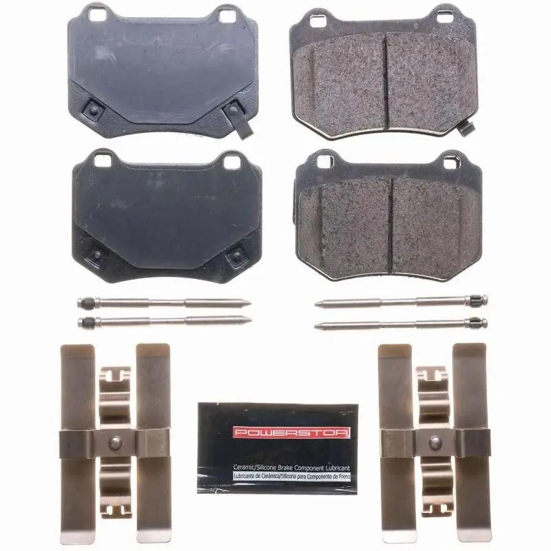 Power Stop 18-21 Subaru Wrx Sti Rear Z23 Evolution Sport Brake Pads W/Hardware 1