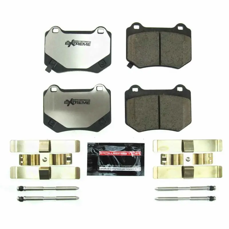 Power Stop 18-21 Subaru Wrx Sti Rear Z26 Extreme Street Brake Pads W/Hardware 1