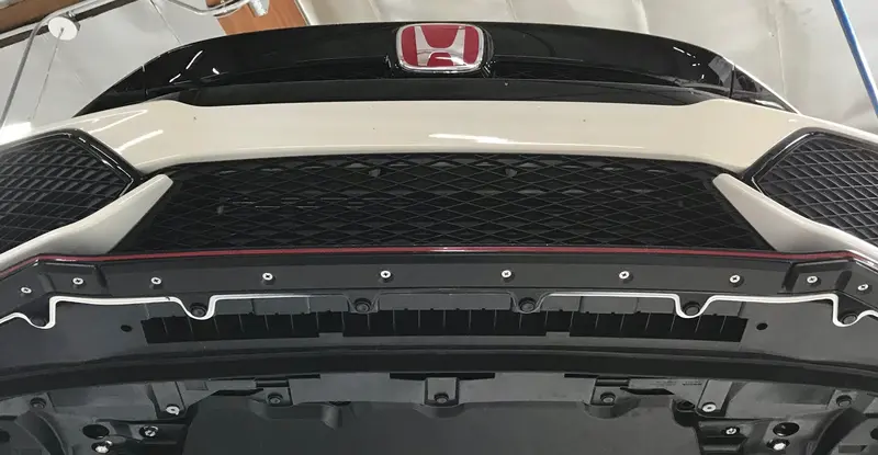 Protekt Front Bumper Skid Plate For 2017+ Honda Civic Type R (Fk8) 1