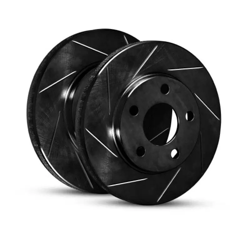 R1 17-20 Audi Rs3 Rear Left Slotted Black Brake Rotor (613-74030L) 1