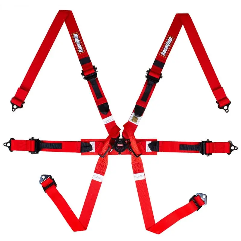 Racequip Red Fia 6Pt Pull Up Lap Fhr Formula Sub 1