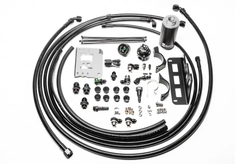 Radium Engineering 08-15 Cadillac Cts-V Fuel Hanger Plumbing Kit - Stainless Filter 1